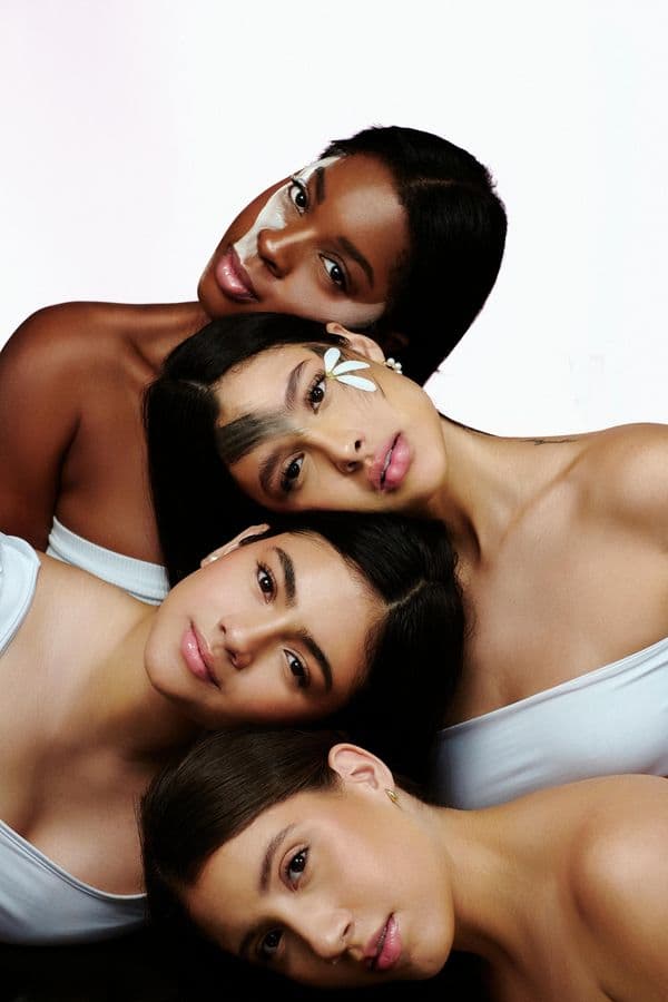 Diverse skincare community